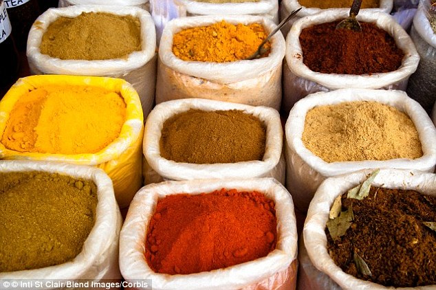 Eating gut-friendly spices like tumeric, ginger, fennel and black pepper can soothe stomach problems